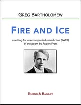 Fire and Ice SATB choral sheet music cover